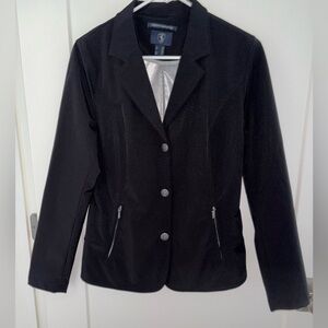 Horze Equestrian show jacket sz 8 NWOT black